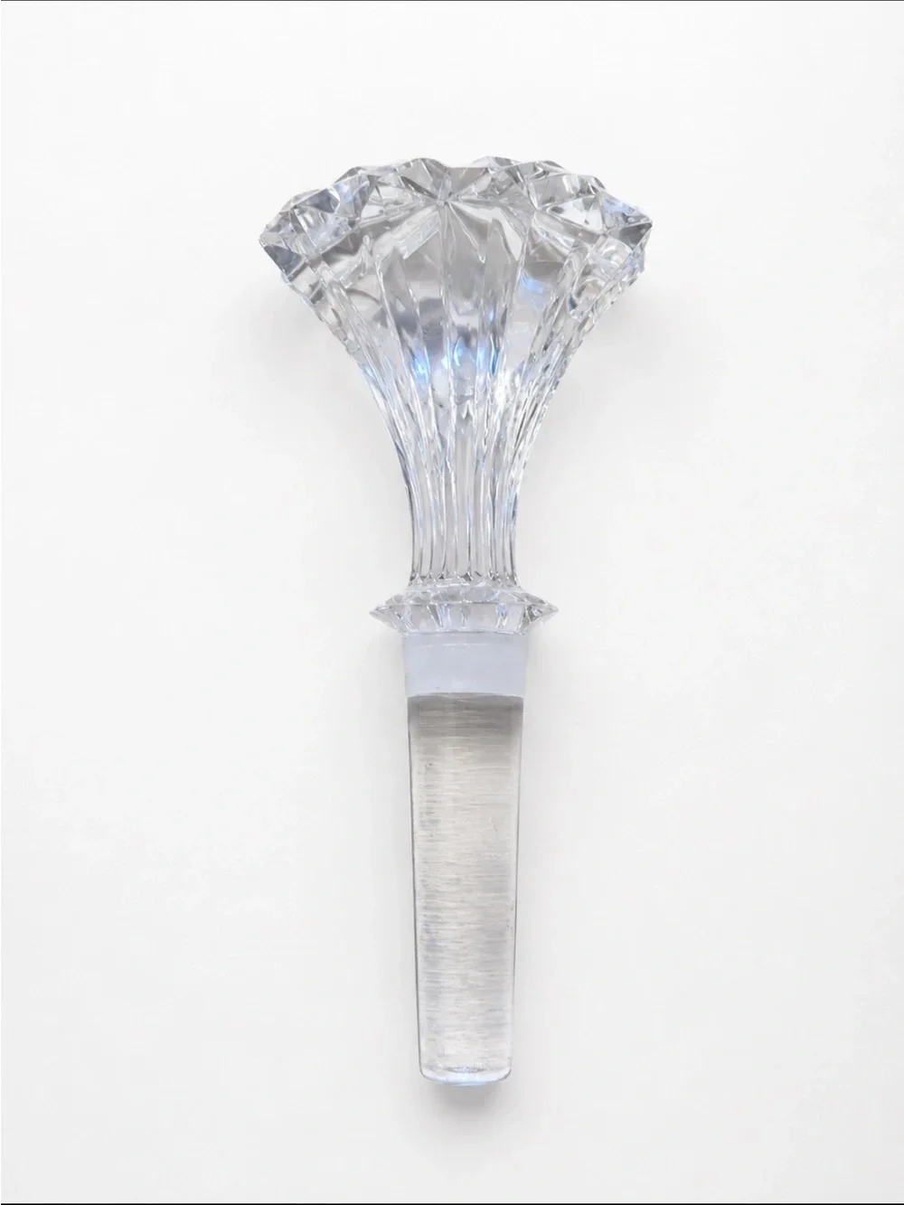 Waterford  Marguise Crystal Brookside Crystal Wine Bottle Stopper 5 3/8”